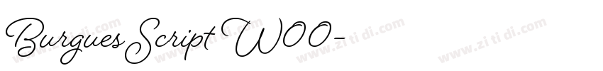 Burgues Script W00字体转换 Burgues Script W00字体转换